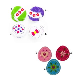 Dekoracija za Uskrs - deko motivi od filca u obliku pisanica