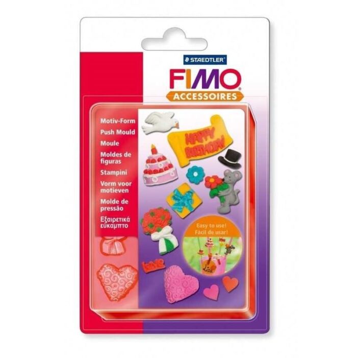 Fimo Push kalup Happy birthday 20x15x2 cm