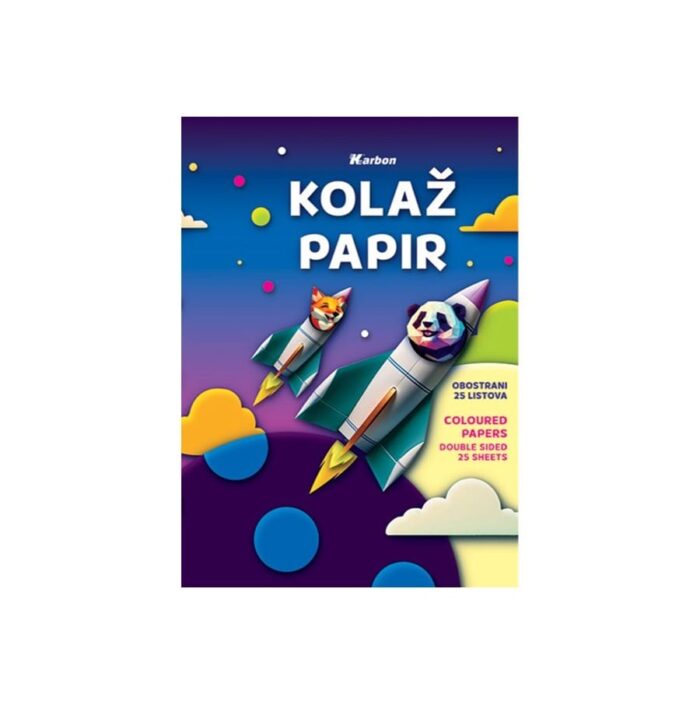 Kolaž papir A4 obostrani 25 listova