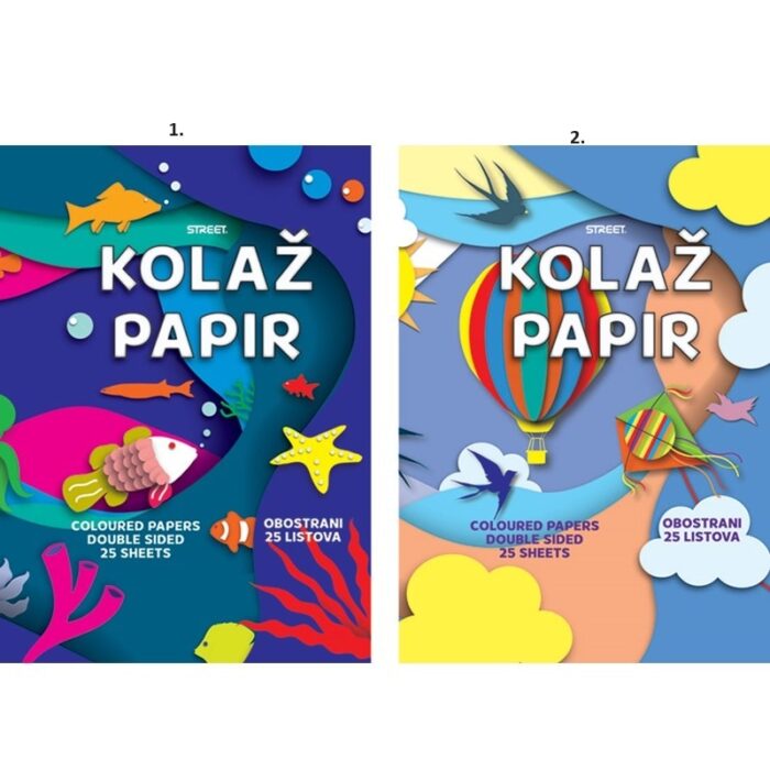 Kolaž papir mat A4 Street obostrani