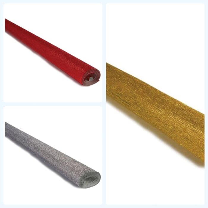 Krep papir 60g 50x150 cm metalik