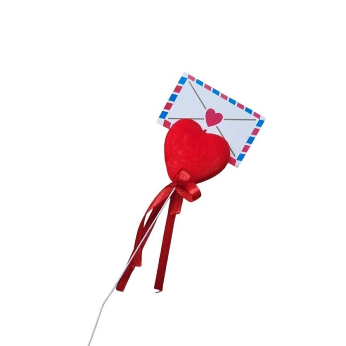 Srce i koverta na štapiću
