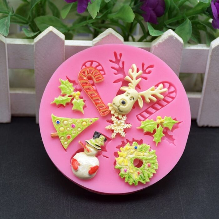 Silikonski kalup s božićnim motivima 85x11 mm