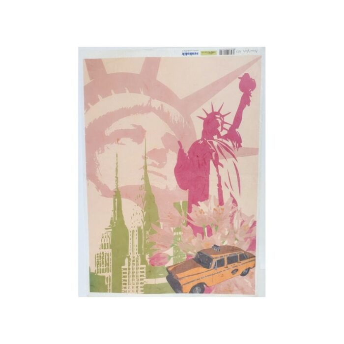 Rižin silk decoupage papir New York 35x50 cm