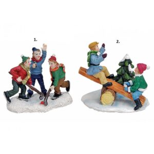 Scena za božićno selo hokej ili klackalica