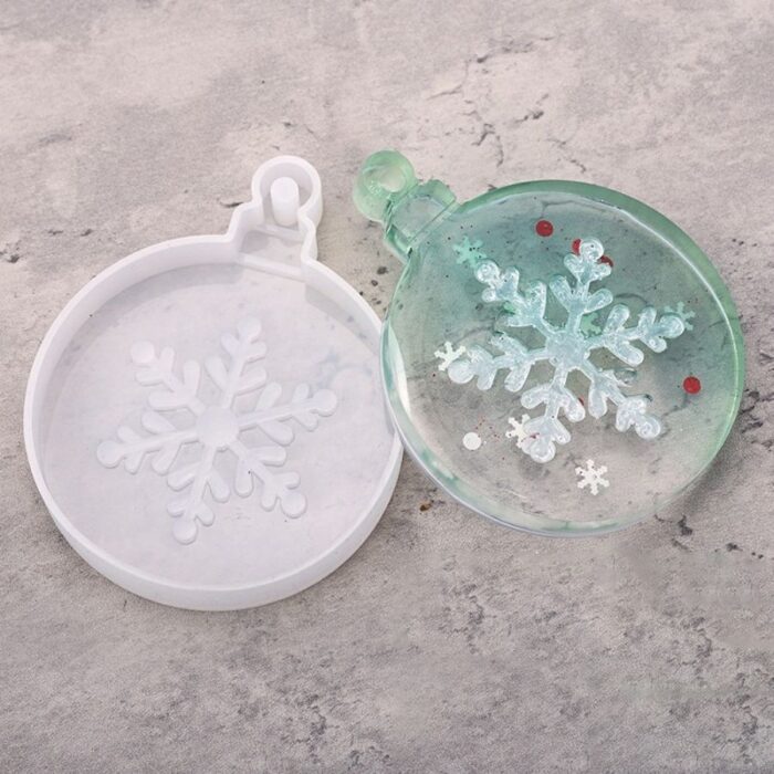 Silikonski kalup Božićna kugla s pahuljicom