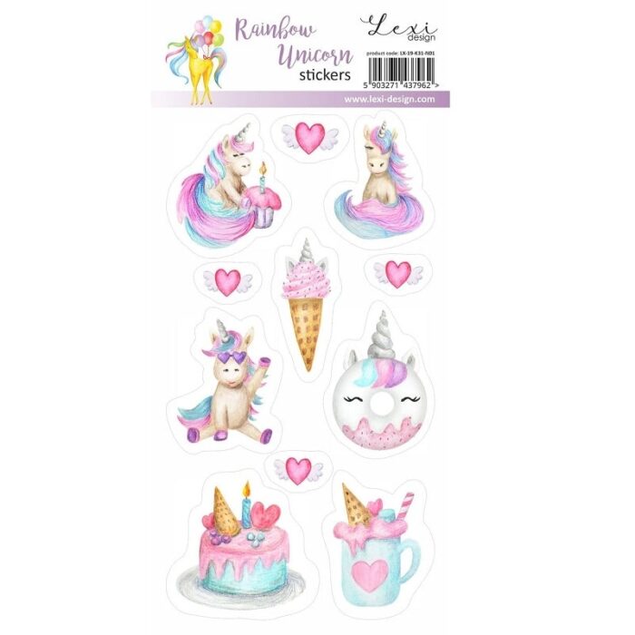 Naljepnice Rainbow Unicorn-nalj-160