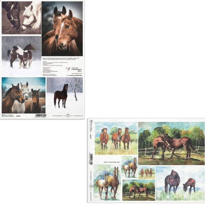 Rižin papir A4-Konji