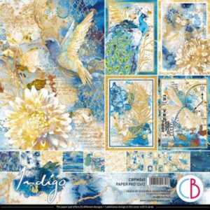 Set scrapbooking papira Indigo 12 komada