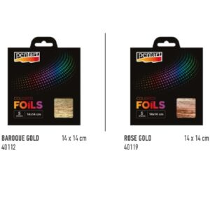 colored foils 14x14