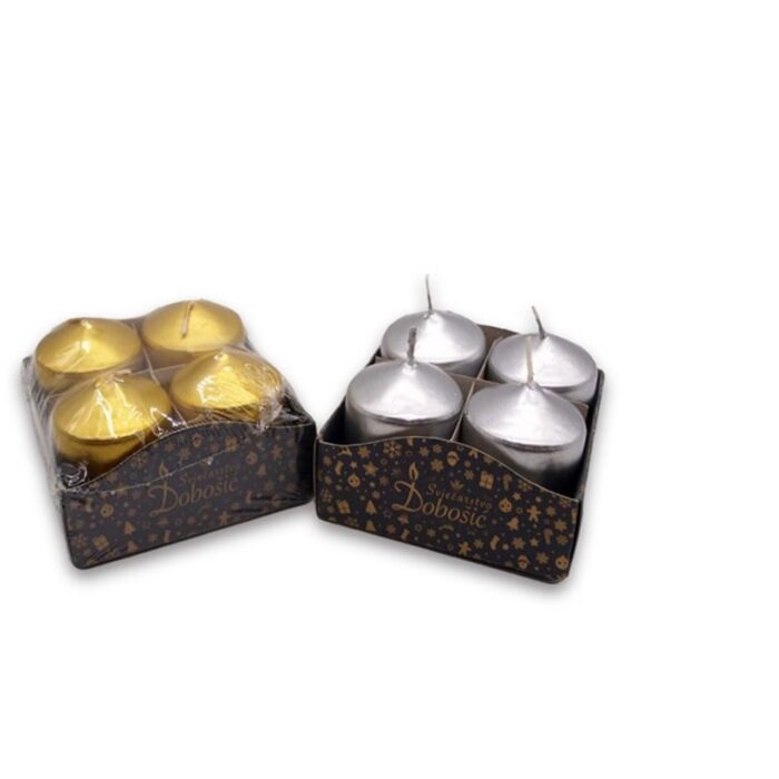 Adventske svijeće top metalik 40x50 mm 4 komada