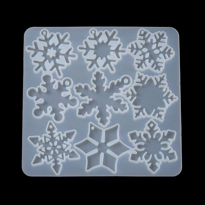 Silikonski kalup za nakit - Pahulje 115x112x4.5 mm