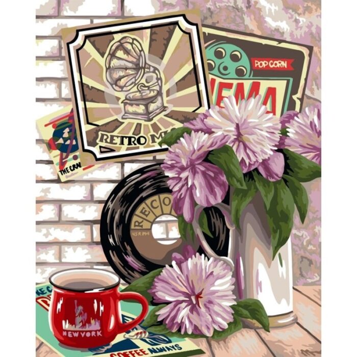 Slikanje po brojevima - retro motiv