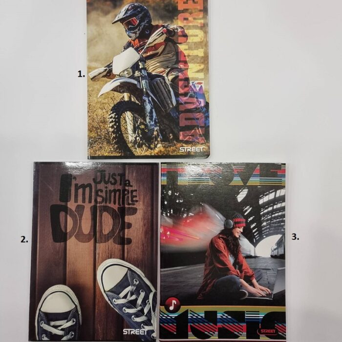 Bilježnica A5 kockice Street