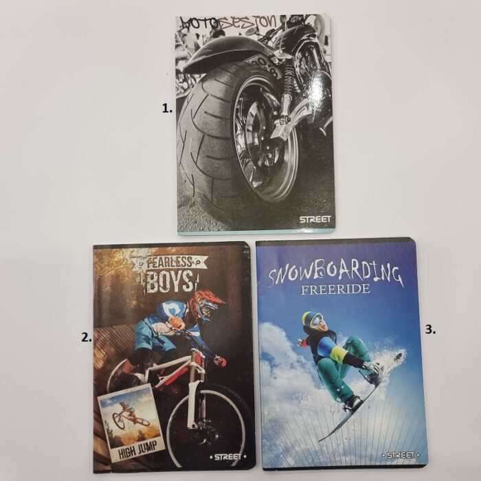 Bilježnica kockice A5 Street