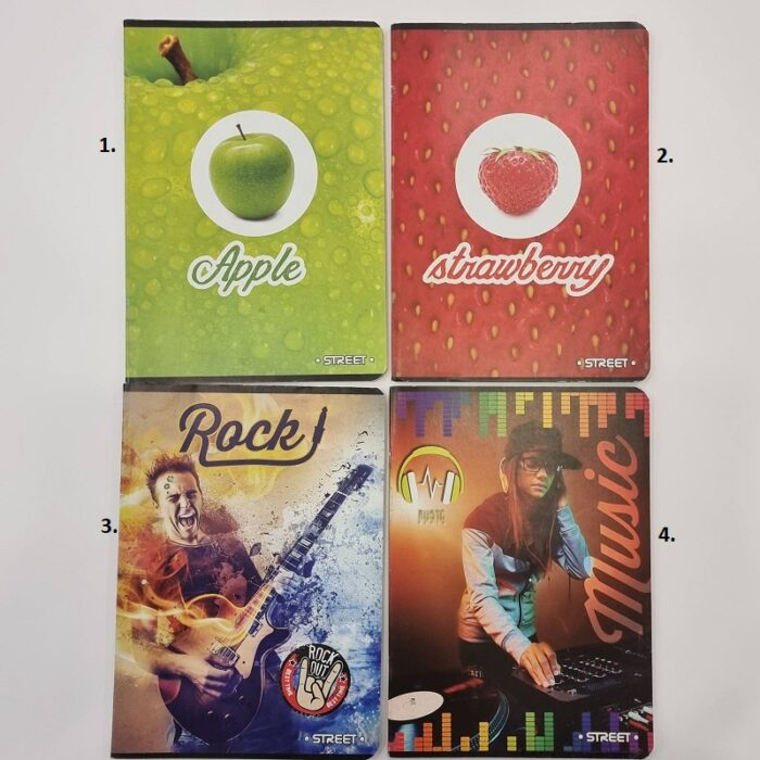 Bilježnica mekani uvez A5 kockice Street