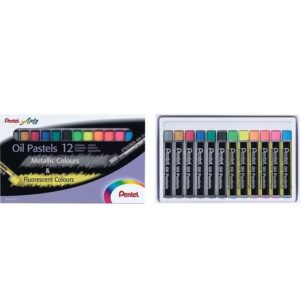 Pastele uljne metalik i fluorescentne boje Pentel-6 metalik i 6 fluo