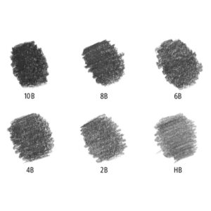 Olovke čisti grafit set 6 kom Mars Lumograph nijanse