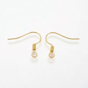 Otvorene udice za naušnice 20 komada-zlatne