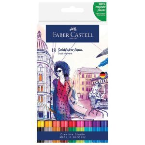 Akvarel marker obostrani 18 boja Goldfaber Faber-Castell