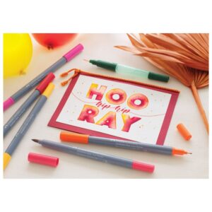 Akvarel marker obostrani 6 boja Flowers Goldfaber faber-Castell otvoreni