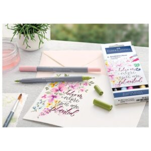 Akvarel marker obostrani 6 boja Lettering Goldfaber otvoreni