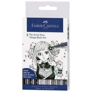 Flomasteri Pitt Artist Manga Basic set 8 kom Faber- Castell