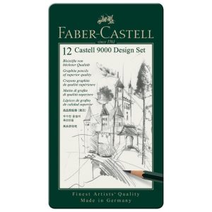 Grafitne olovke Castell 9000 Design set 12 komada