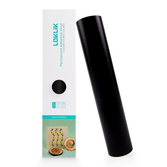 LOKLiK Permanent Adhesive Vinyl Matt Black 30.5x1200 cm