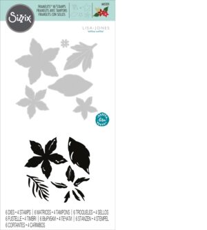 Sizzix Framelits Die Set + pečati Seasonal Flowers 6-4 kom