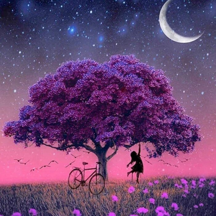 Diamond painting - Tree Pattern 30x30 cm