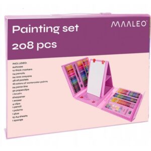 Set za slikanje 208 komada u koferu Maaleo sadržaj