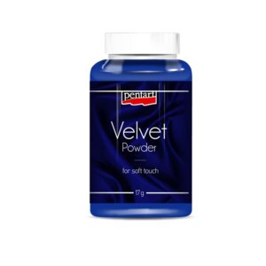 Baršunasti puder Pentart - plava