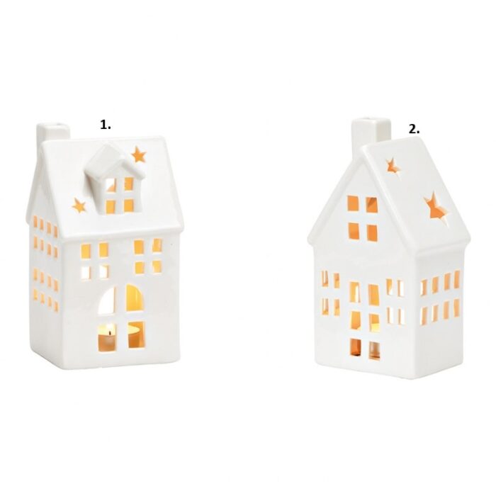 Kućica - lanterna porculanska 8x16x7 cm