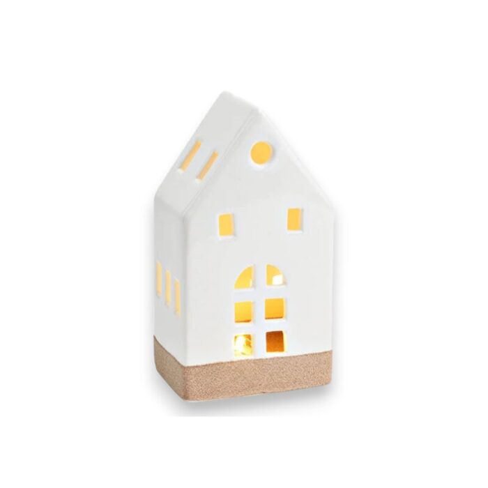Kućica porculanska s LED svjetlom 8x15x6 cm Kućica porculanska s LED svjetlom 8x15x6 cm