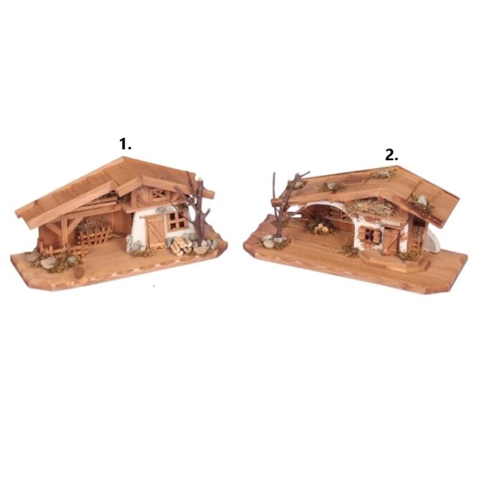 Drvena kućica za jaslice 13-14x30 cm
