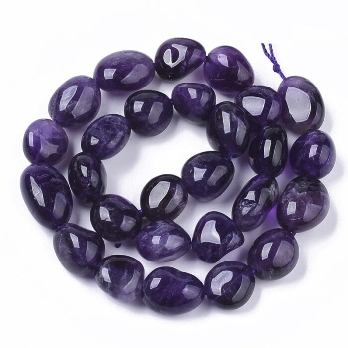 Perlice prirodni poludragi kamen Ametist 26-28 komada 40 cm