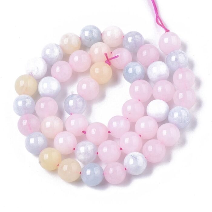 Perlice prirodni poludragi kamen Quartz 8.5x8 mm 47 kom