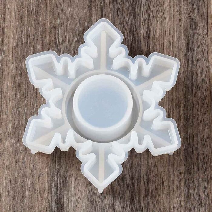 Silikonski kalup posudica za svijeću - pahulja 117x104x29 mm