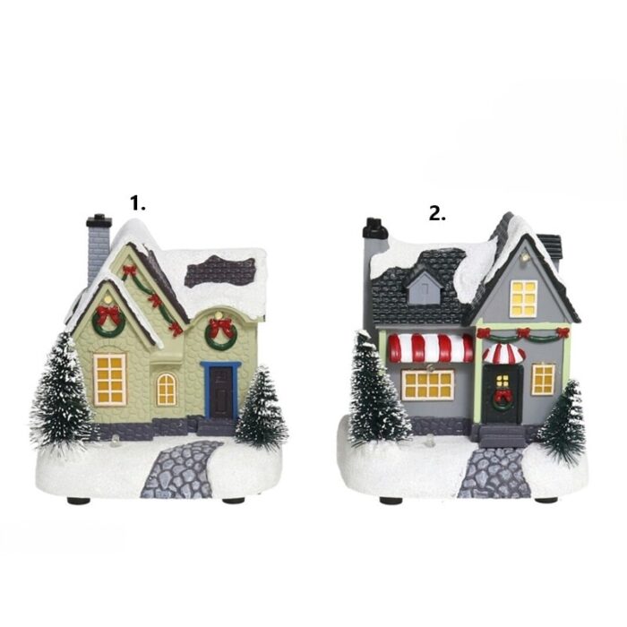 Božićno selo - kućica 10x7x11 cm