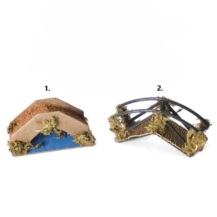 Božićno selo - most 12.5x8.5x5.5 cm