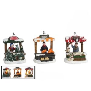 Božićno selo - štand 8x6.5x8 cm