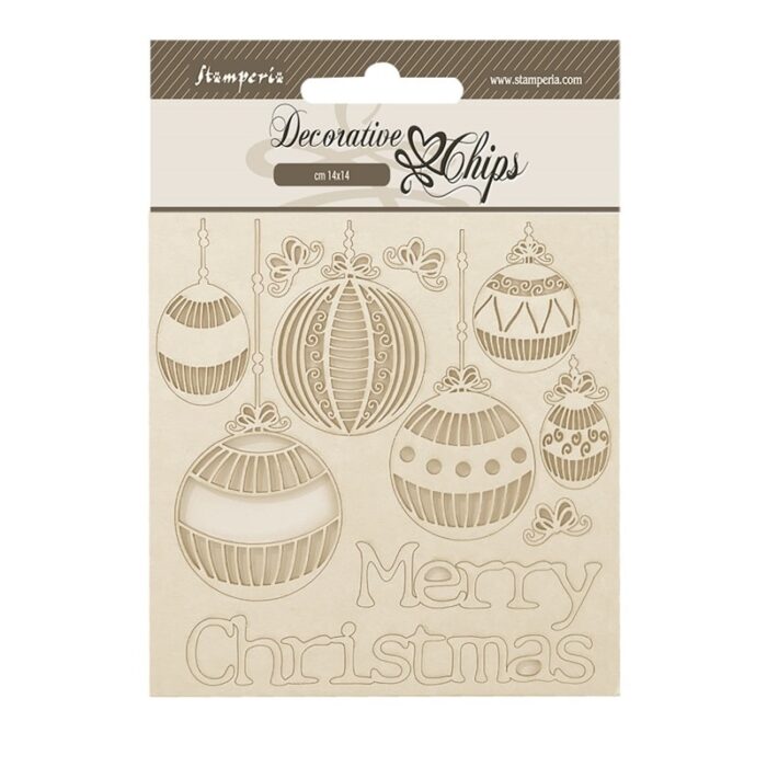 Decorative chips-The Nutcracker Merry Christmas balls