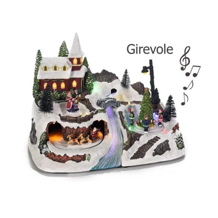 Božićna scena - Božićni krajolik 31x19.5x23.5 cm