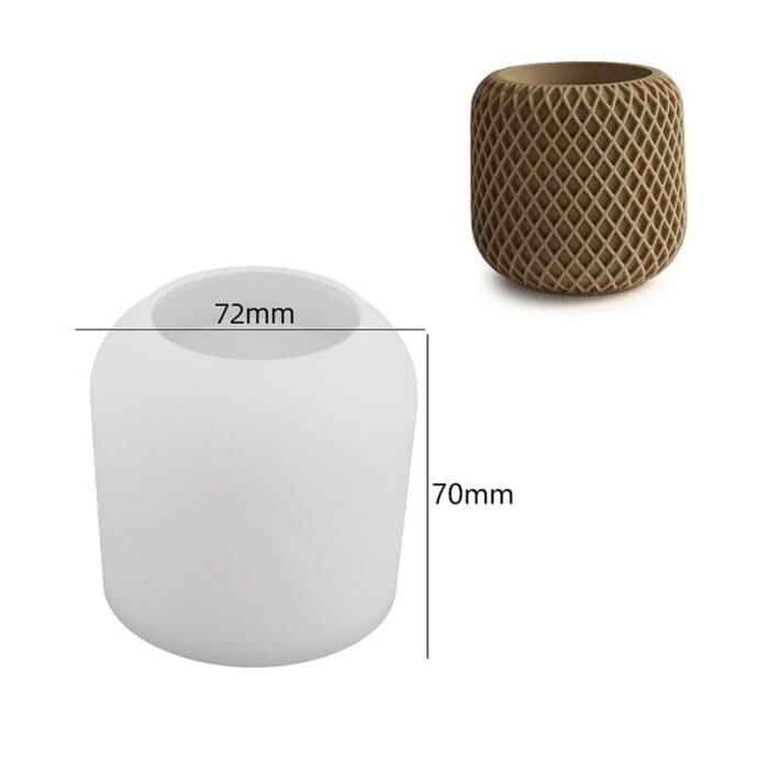 Silikonski kalup posudica za svijeću 72x70 mm