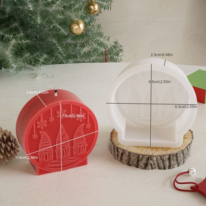 Silikonski kalup za svijeću gnom 74x77x26 mm