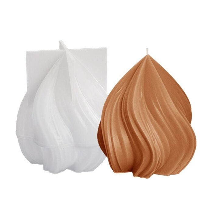 Silikonski kalup za svijeću twist 75x81x89 mm