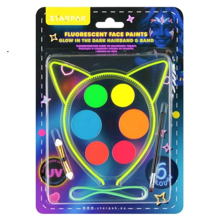 Boje za lice 6 fluorescentnih boja