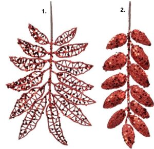 Grana crvena s glitterom 27 cm