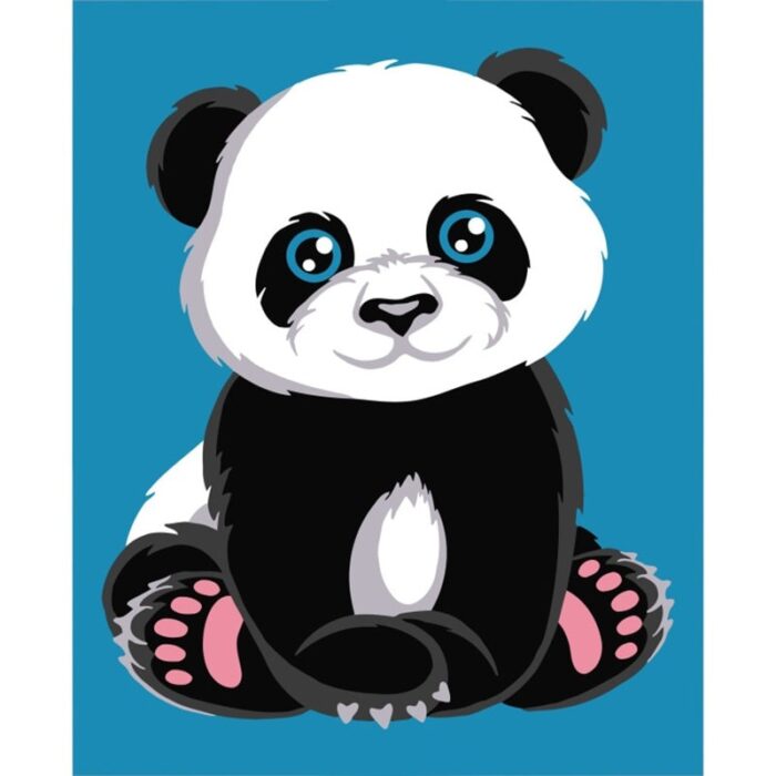 Slikanje po brojevima - Panda 16.5x13 cm